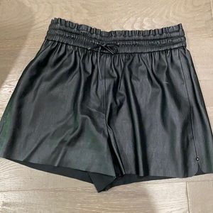 Leather Zara shorts